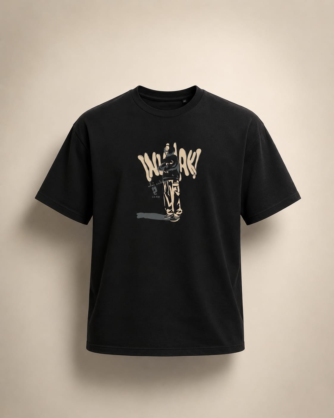 MOSO Inaki Streetwear Graphic Tee – Black