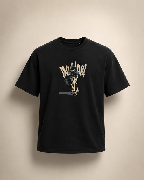 MOSO Inaki Streetwear Graphic Tee – Black