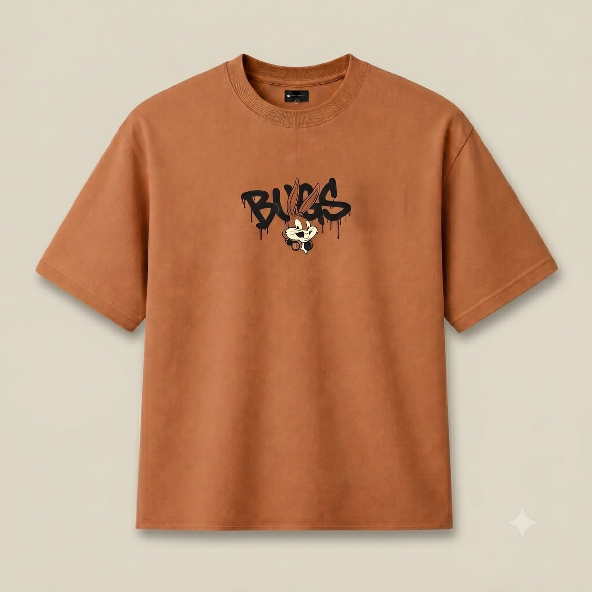 MOSO BUNKS Graphic Oversized T-Shirt – Coffee Brown